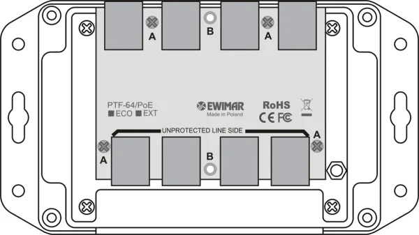 4 kanaowy modu ogranicznika przepiec sieci lan gigabit ether 27555d4d6c054d07b4a08251e8c6058c