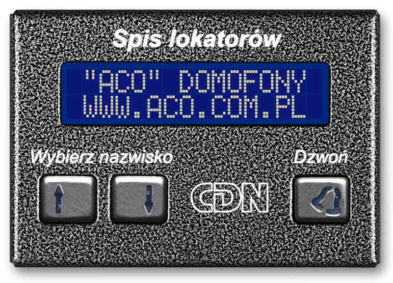 ACO CDN-230E GR Elektroniczny spis lokatorów grafit 