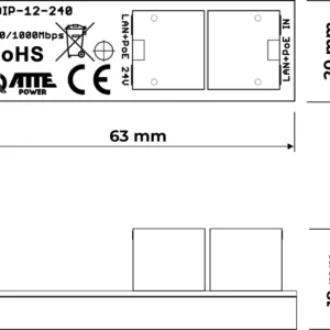 adapter poe atte sdip 12 240 c8e83c8dce06429fa8e4d47963d7cc1d