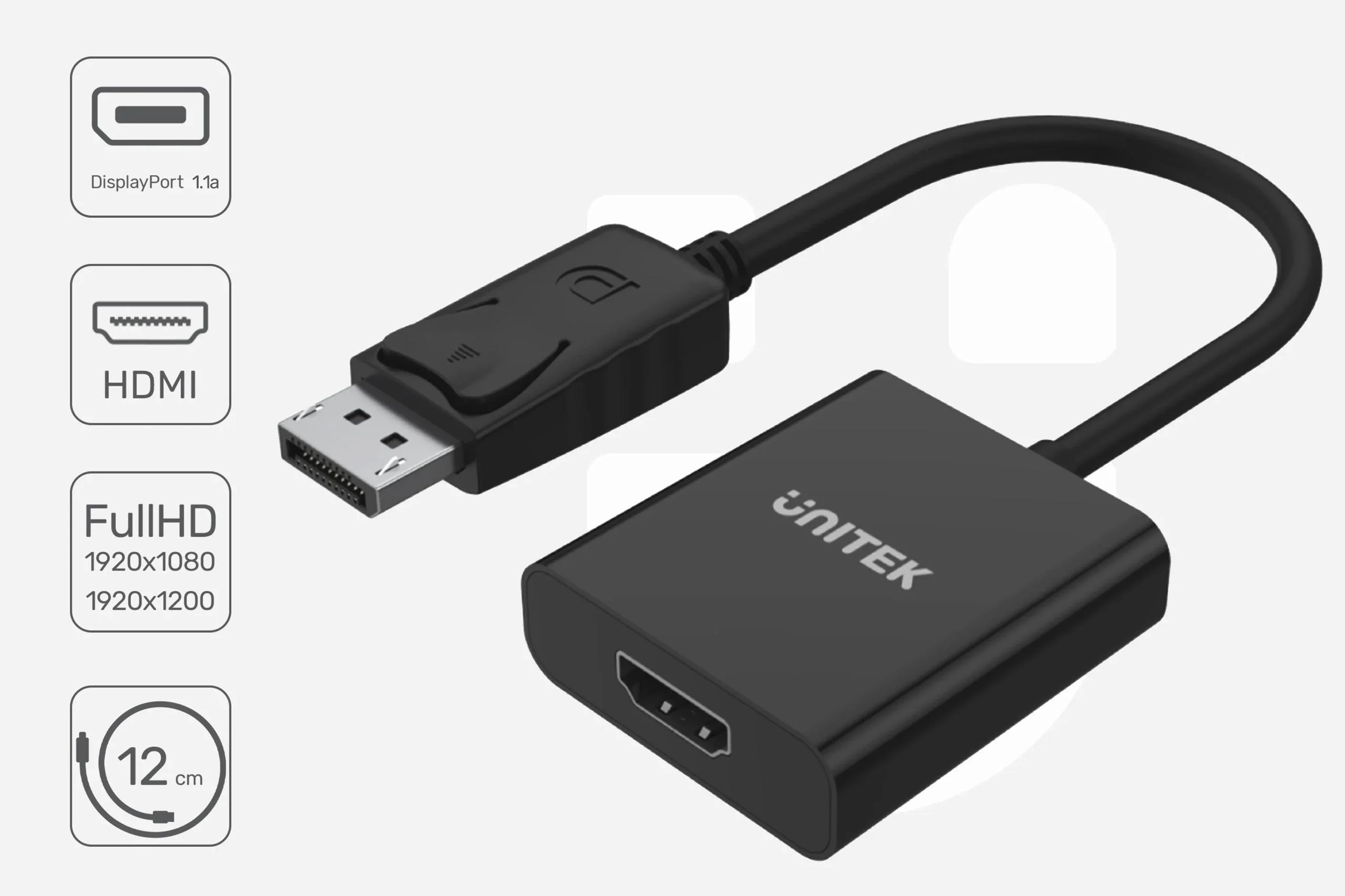 Adapter Unitek adapter DisplayPort na port HDMI 