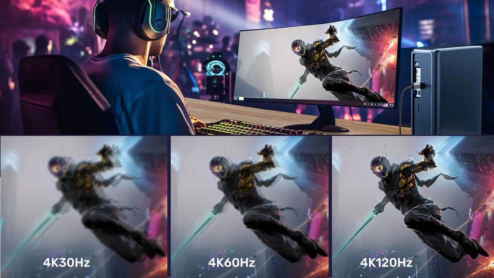 Adapter Unitek DisplayPort 1.4 na HDMI 2.1, 8K60Hz