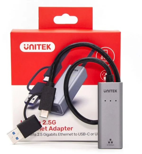 adapter unitek u1313c usb ac na rj45 25g ethernet 0e65c997d7fc4cef93697221bc6162aa
