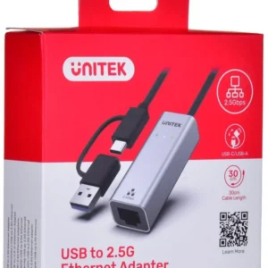 adapter unitek u1313c usb ac na rj45 25g ethernet fbef6b43f1894989b049ee131050b094