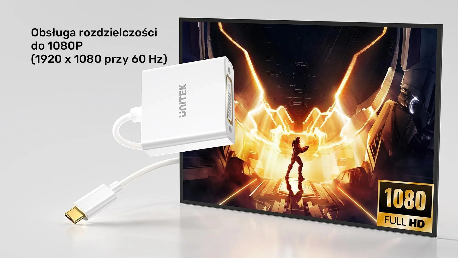 Adapter Unitek USB-C na DVI