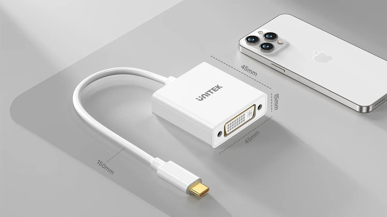Adapter Unitek USB-C na DVI