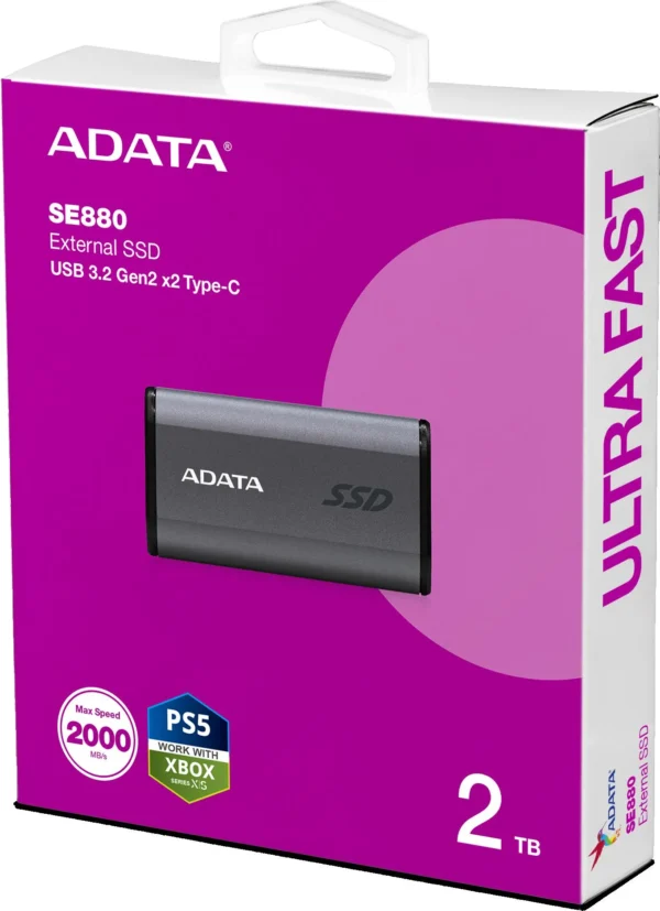 adata dysk zewnetrzny ssd se880 2tb usb32ac gen2x2 szary 42f3f3f03a09440a8532e343fedc29c1