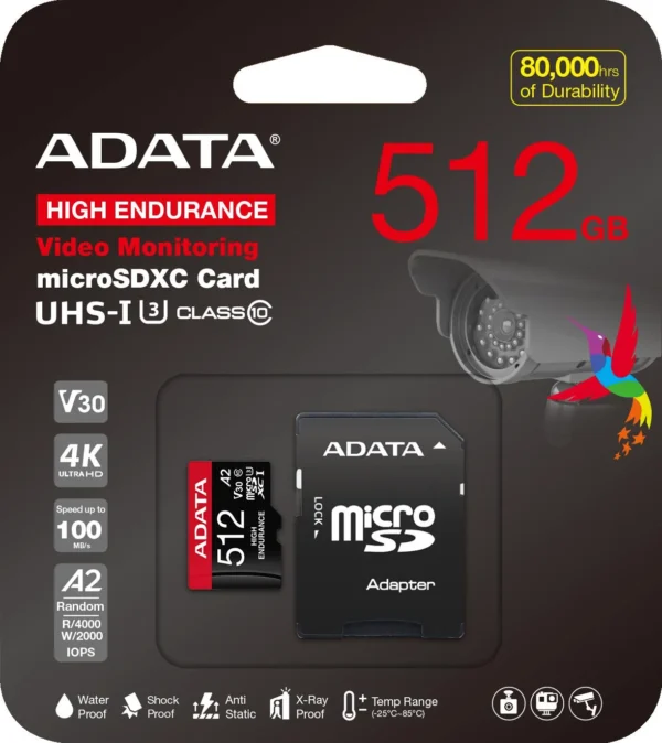 adata karta microsd high endurance 512gb uhs1 u3 v30 a2 1008 a0a46f5f8ad7460f9ddf9e12a8495cf2