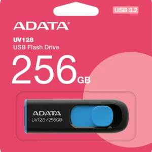 adata pendrive uv128 256gb usb 32 gen1 czarno niebieski 60e7592bd0c4430a8c03ebf582e08b7d