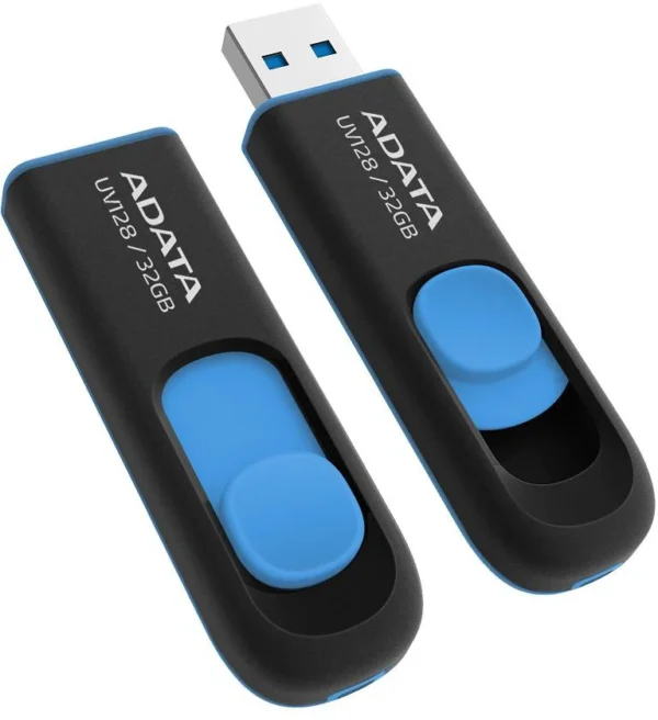 adata pendrive uv128 32gb usb 32 gen1 czarno niebieski 86bb9511a3b6448896916aa602c2666b