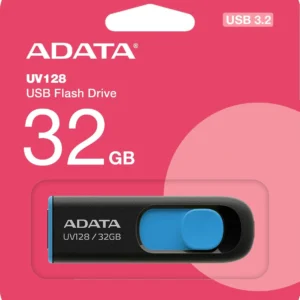 adata pendrive uv128 32gb usb 32 gen1 czarno niebieski b0f115b7edb64422ae3c5eb58b5d8711