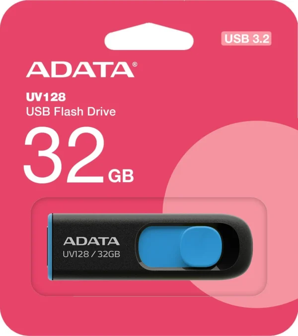 adata pendrive uv128 32gb usb 32 gen1 czarno niebieski b0f115b7edb64422ae3c5eb58b5d8711