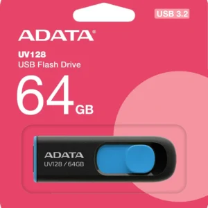 adata pendrive uv128 64gb usb 32 gen1 czarno niebieski 9e1490714d5b4973ba06910220700ef9