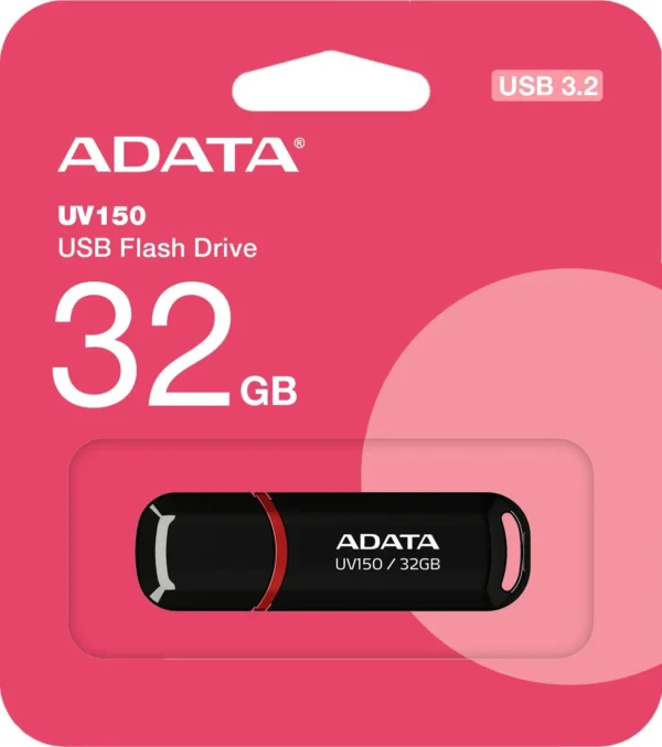 adata pendrive uv150 32gb usb32 czarny 48ea100fffd54b42975b7048cc392b9c