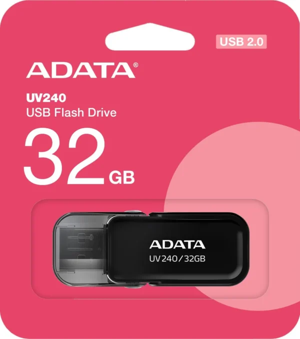 adata pendrive uv240 32gb usb20 black 9886932dc56b4a3193b343f25d671687