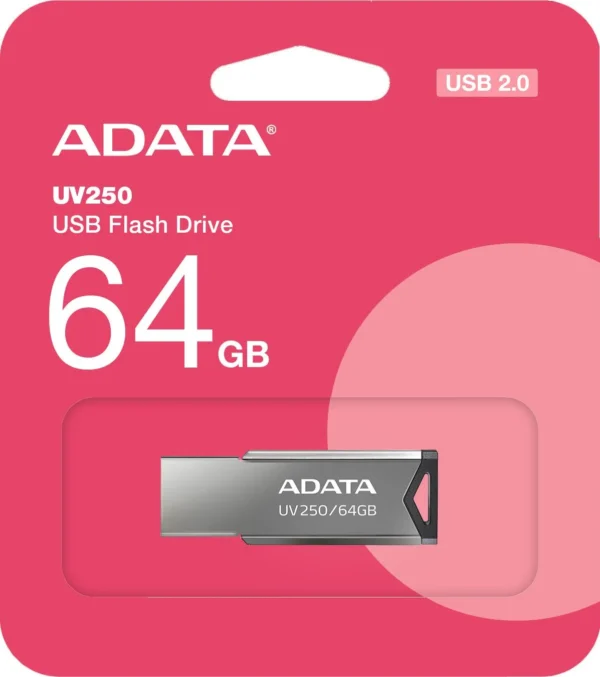 adata pendrive uv250 64gb usb20 metal 606c8f0f9cc54d9a9b5276e6428a66cd