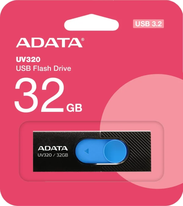 adata pendrive uv320 32gb usb 32 gen1 czarno niebieski dc4d4aa434b941f58561dd8fe08a4c61
