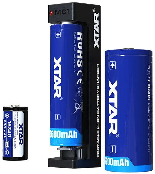 Ładowarka do akumulatorów cylindrycznych Li-ion Xtar MC1 USB-C - najważniejsze cechy: