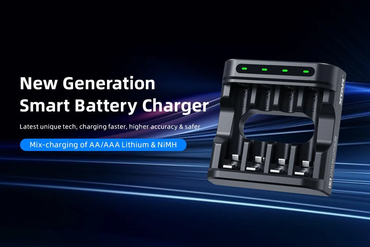 Ładowarka do akumulatorów R03 / AAA oraz R6 / AA Li-ion 1,5V / NiMH Xtar L4