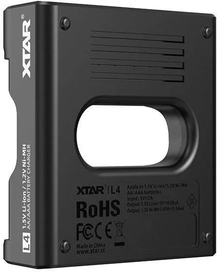 Ładowarka do akumulatorów R03 / AAA oraz R6 / AA Li-ion 1,5V / NiMH Xtar L4 - specyfikacja techniczna: