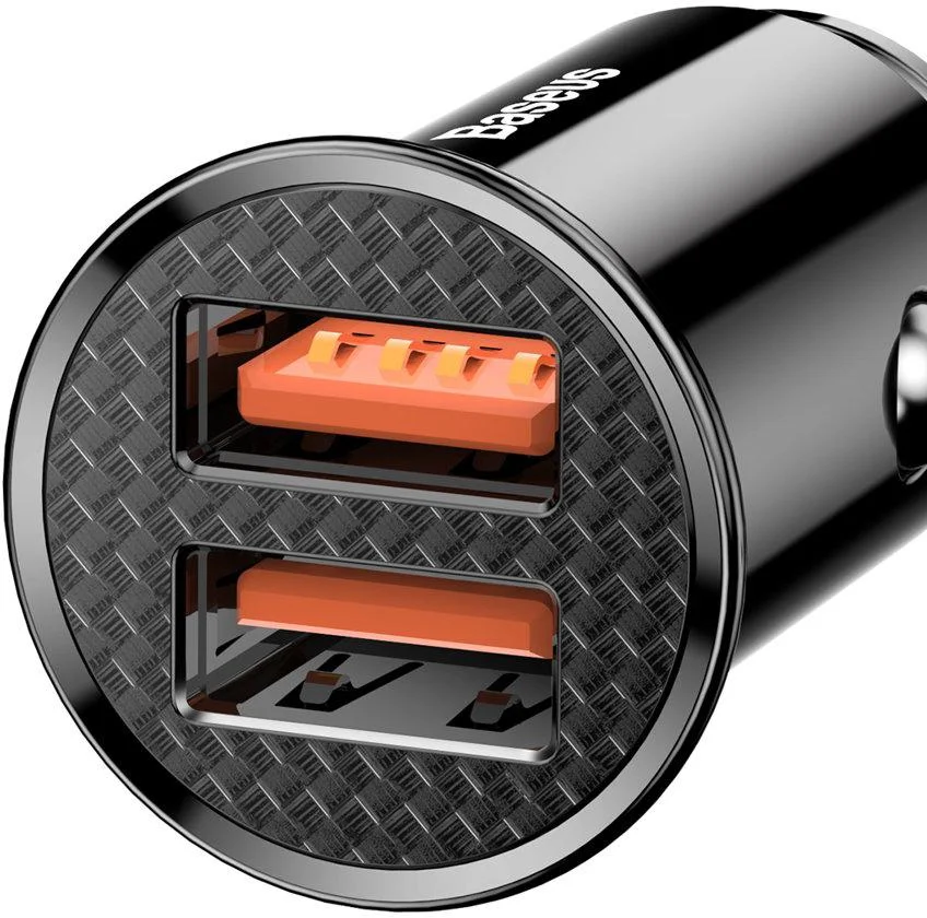 Ładowarka samochodowa 2x USB Quick Charge 3.0 SCP AFC 30 W Baseus Circular CCALL-YD01