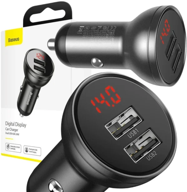 adowarka samochodowa baseus digital display ccbx 0g 24w 48a 3c7c593439114159abf8ccc15ce9c04d