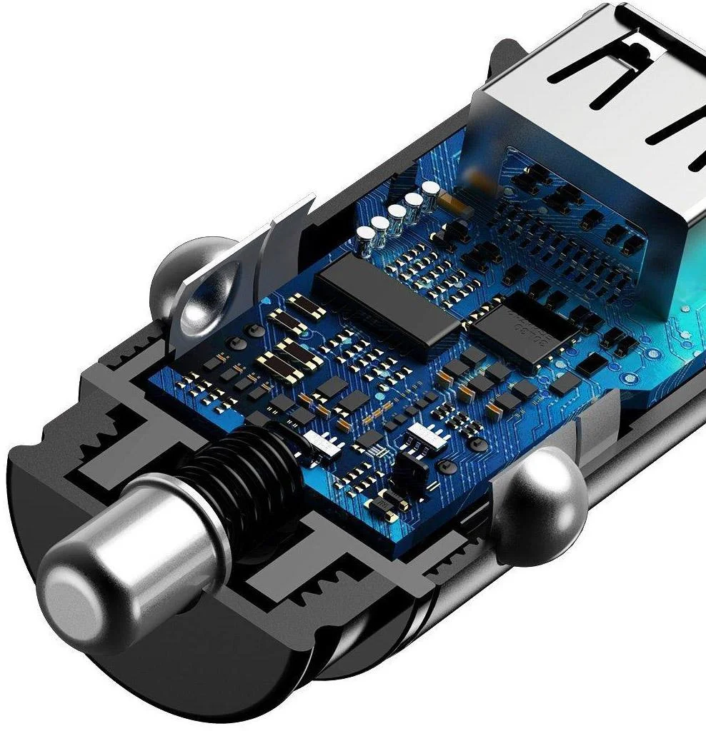 ŁADOWARKA SAMOCHODOWA Baseus Grain CCALL-ML01 15.5W 3.1A 2x USB-A