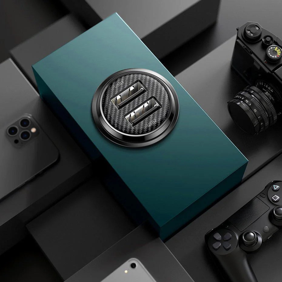 ŁADOWARKA SAMOCHODOWA Baseus Grain Pro CCALLP-01 24W 4.8A 2x USB-A