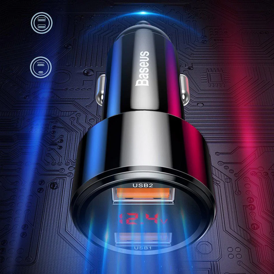 ŁADOWARKA SAMOCHODOWA Baseus Magic CCMLC20A-01 45W 6A 2x USB-A QC 3.0