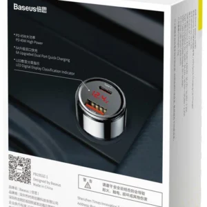 adowarka samochodowa baseus magic ccmlc20c 01 45w 6a 1x usb c682b2182ed4462abae590ab8b83de22
