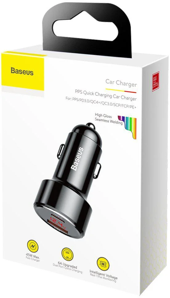 adowarka samochodowa baseus magic ccmlc20c 01 45w 6a 1x usb f50c3edd8db3453daa813c48e1437e1a