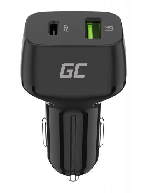 adowarka samochodowa green cell 48w 1x usb c 1x usb a power 68d4dbab1f4a418aa26b6d9a4abe094d