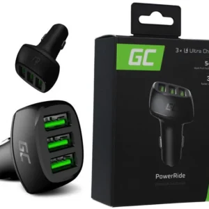 adowarka samochodowa green cell powerride 54w 3xusb 18w ultr d87768b2a4fc49efbf241ee264fe9d6c