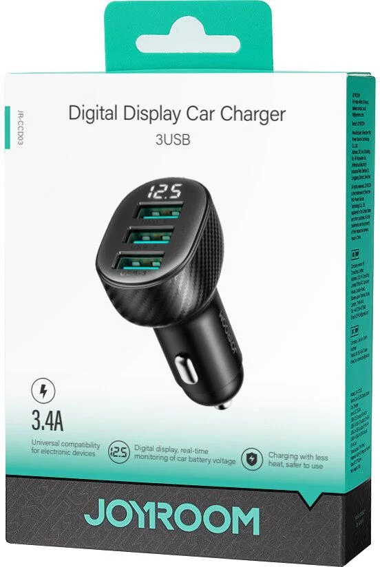 adowarka samochodowa joyroom jr ccd03 17w 34a 3x usb a d2e8f4490c4443e18ab943c2f2c12078