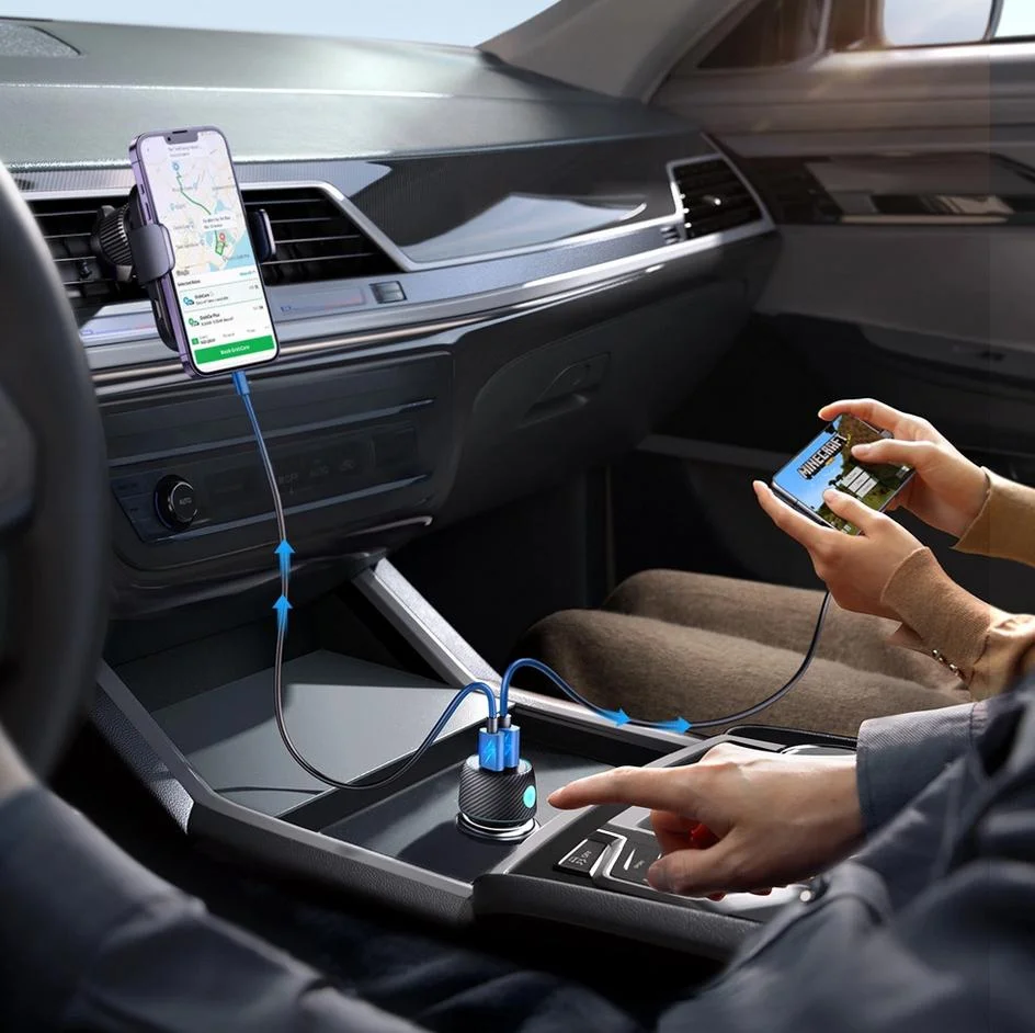 Ładowarka samochodowa Joyroom JR-CCN01 60W 3.0A PD 3.0 QC 3.0 1x USB-A 1x USB-C