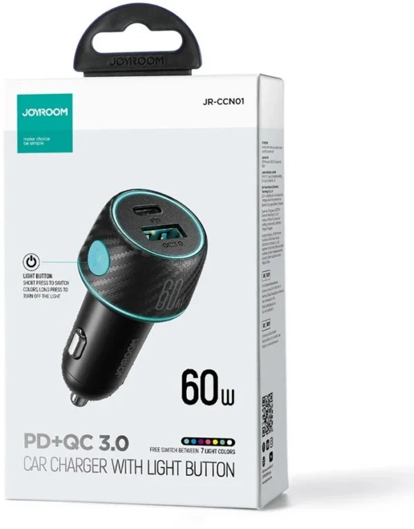 adowarka samochodowa joyroom jr ccn01 60w 30a pd 30 qc 30 1x 845b1d5dcc5d436e9d87f6c336bcee6c