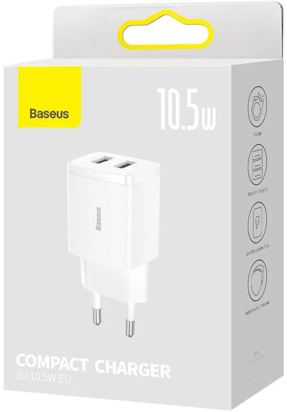 adowarka sieciowa baseus compact charger ccxj010202 105w 2x 05e37bbfc5d94bd29e7176d8aff7b440