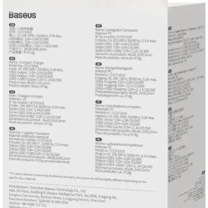 adowarka sieciowa baseus compact charger ccxj010202 105w 2x a7b74889805a46168f90a677f91cbf28