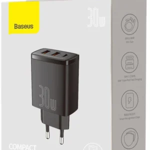 adowarka sieciowa baseus compact quick charger ccxj e01 30w d1af6405f5da46b5a5067be954005f42
