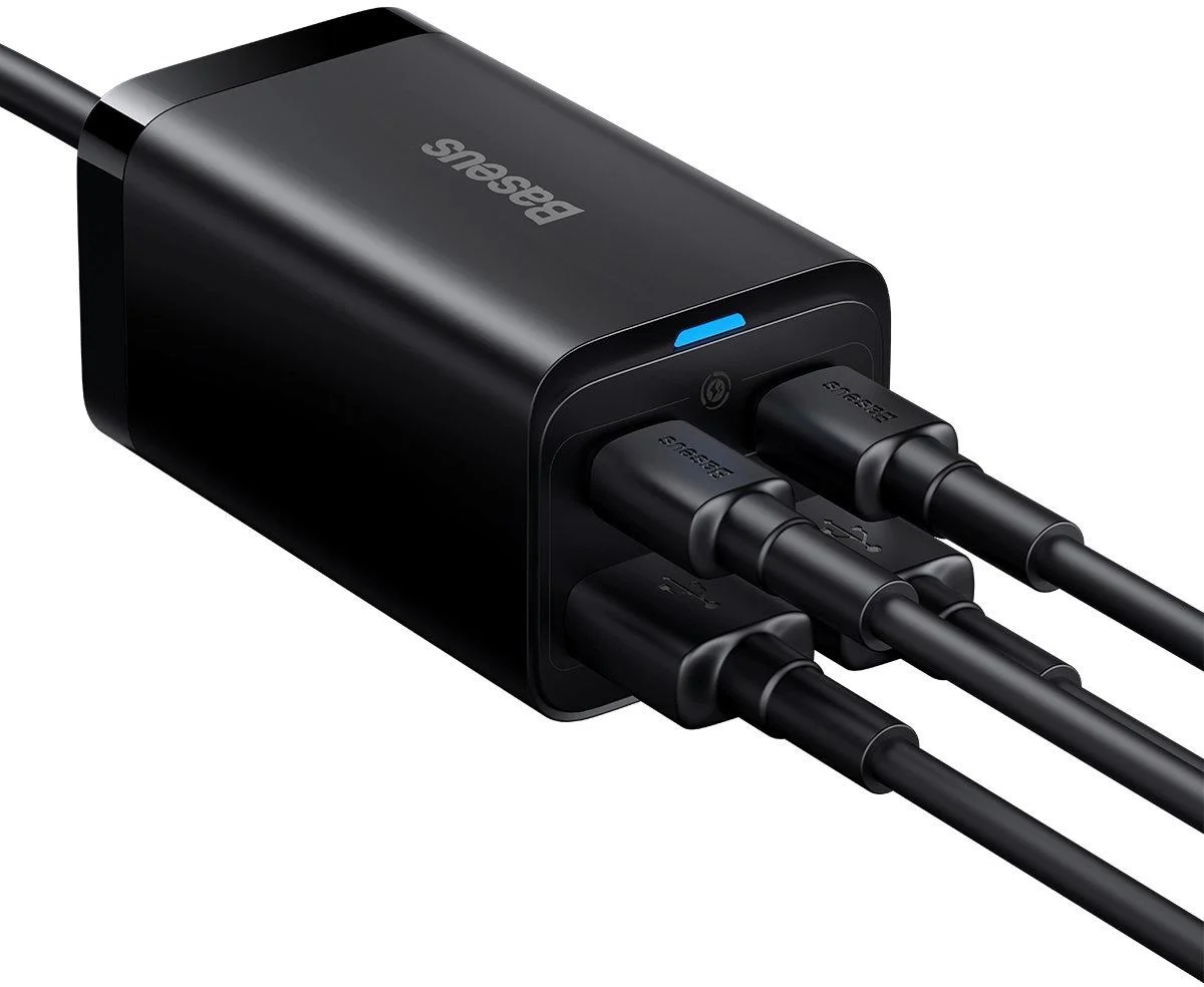 Baseus GaN 3 Pro Desktop Charger 65 W 2x USB-A 2x USB-C PD 3.0 QC 4.0 – zaufaj możliwościom, jakie daje Ci azotek galu!