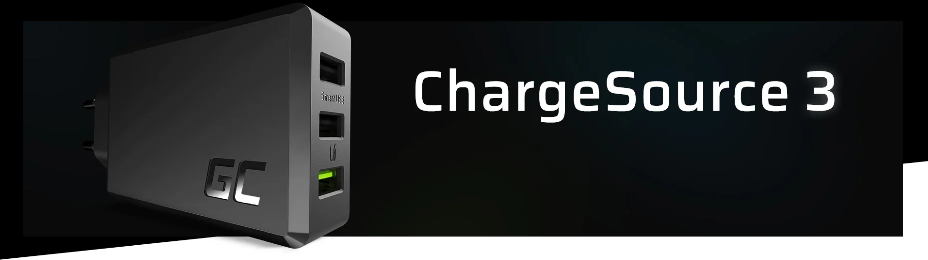 ŁADOWARKA SIECIOWA Green Cell CHARGESOURCE 3 3xUSB 30W ULTRA CHARGE CHARGC03