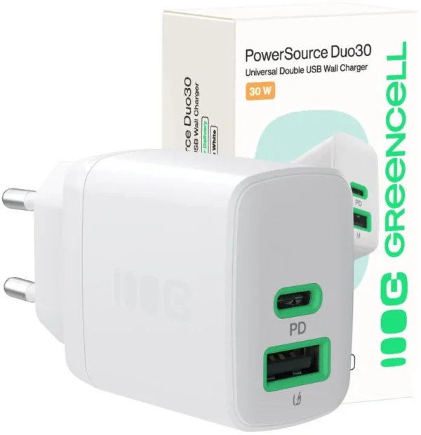 adowarka sieciowa greencell powersource duo30 30w 1xusb c 1x 0790ea3e033048c7970d50c85869edd0 adowarka sieciowa greencell powersource duo30 30w 1xusb c 1x 0790ea3e033048c7970d50c85869edd0