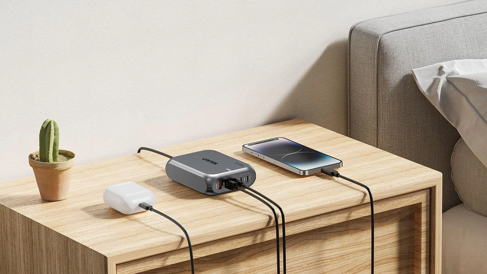 Ładowarka sieciowa Unitek 2xUSB-A 3xUSB-C GAN 188W