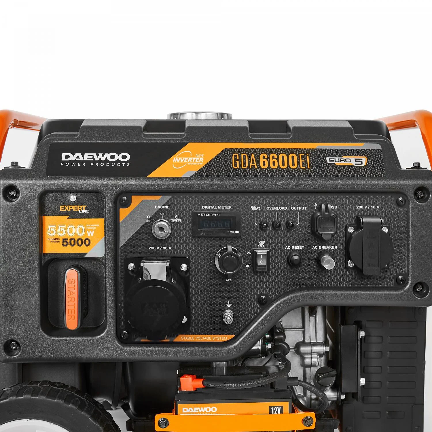 AGREGAT PRĄDOTWÓRCZY INWERTOROWY DAEWOO® GDA 6600Ei 5.5kW: