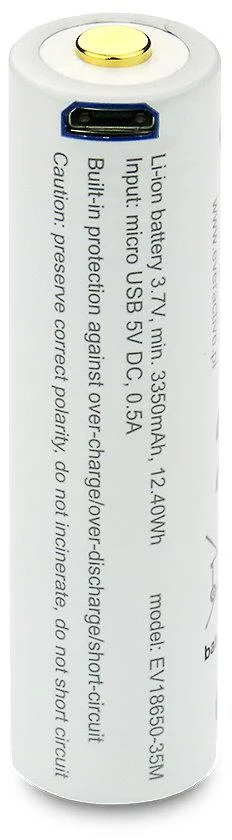 akumulator 18650 li ion 37v everactive 3500mah 1 szt micro u 7c0d85a9d10e4900b8a25068faf334fa