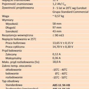 akumulator agm alarmtec serii bp 12v 12ah ded9a99a36e840f8a7dceb983f9d45ca