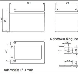 akumulator agm alarmtec serii bp 12v 12ah fc5e629d2a4a4058a97f0d3cbbc6ee05