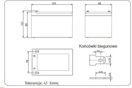 akumulator agm alarmtec serii bp 12v 12ah fc5e629d2a4a4058a97f0d3cbbc6ee05