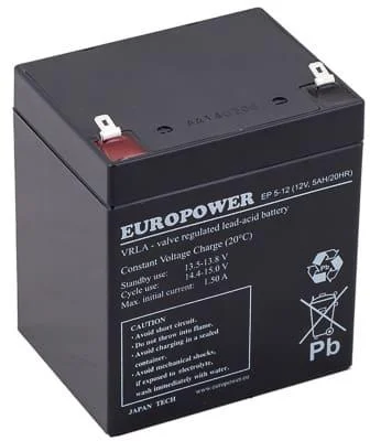 akumulator agm europower serii ep 12v 5ah t1 zywotnosc 6 9 l 6dbe913fdcfe492ca327019f5349f296