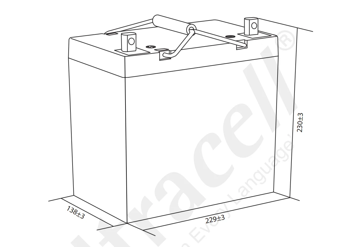 Akumulator AGM ULTRACELL UCG 12V 55Ah