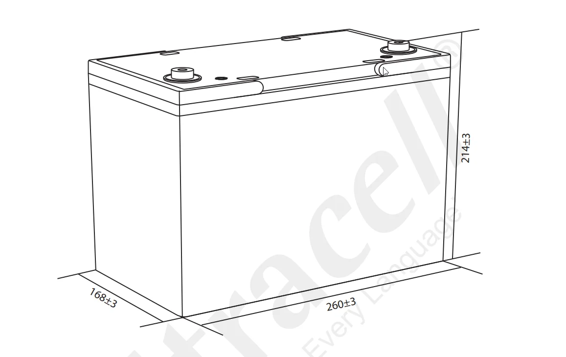Akumulator AGM ULTRACELL UCG 12V 75Ah